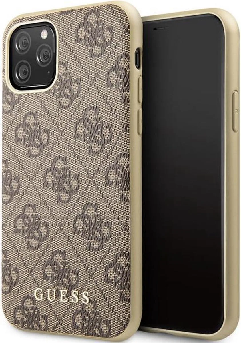 Guess 4G Hard Case - Apple iPhone 11 Pro (5.8'') van Guess in Bruin – productfoto