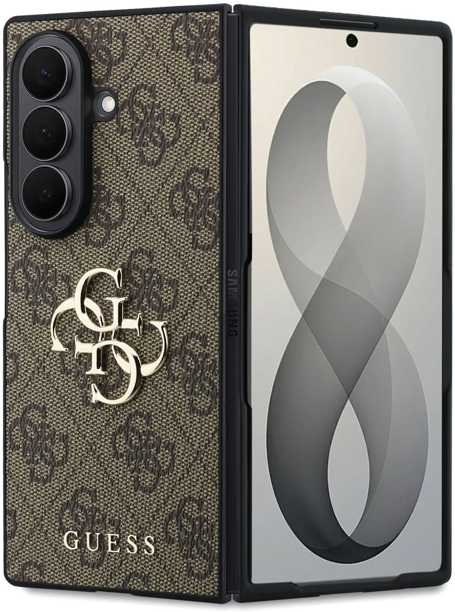Guess 4G-hoesje - Geschikt voor Samsung Galaxy Z Fold8 Ultra van Guess in Bruin – productfoto