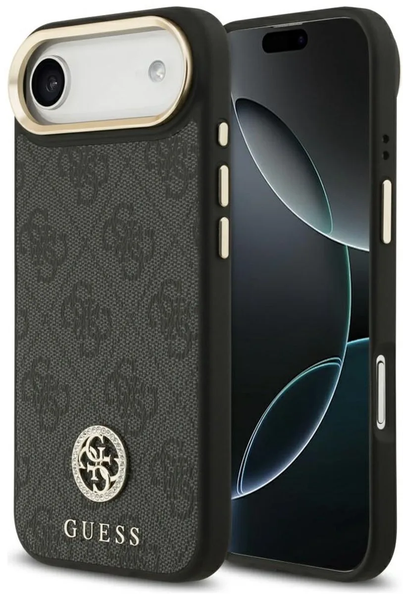 Guess 4G Hoesje Strass Logo Voor Magsafe Iphone Air Met Volledige Bescherming de Guess en Noir – photo produit