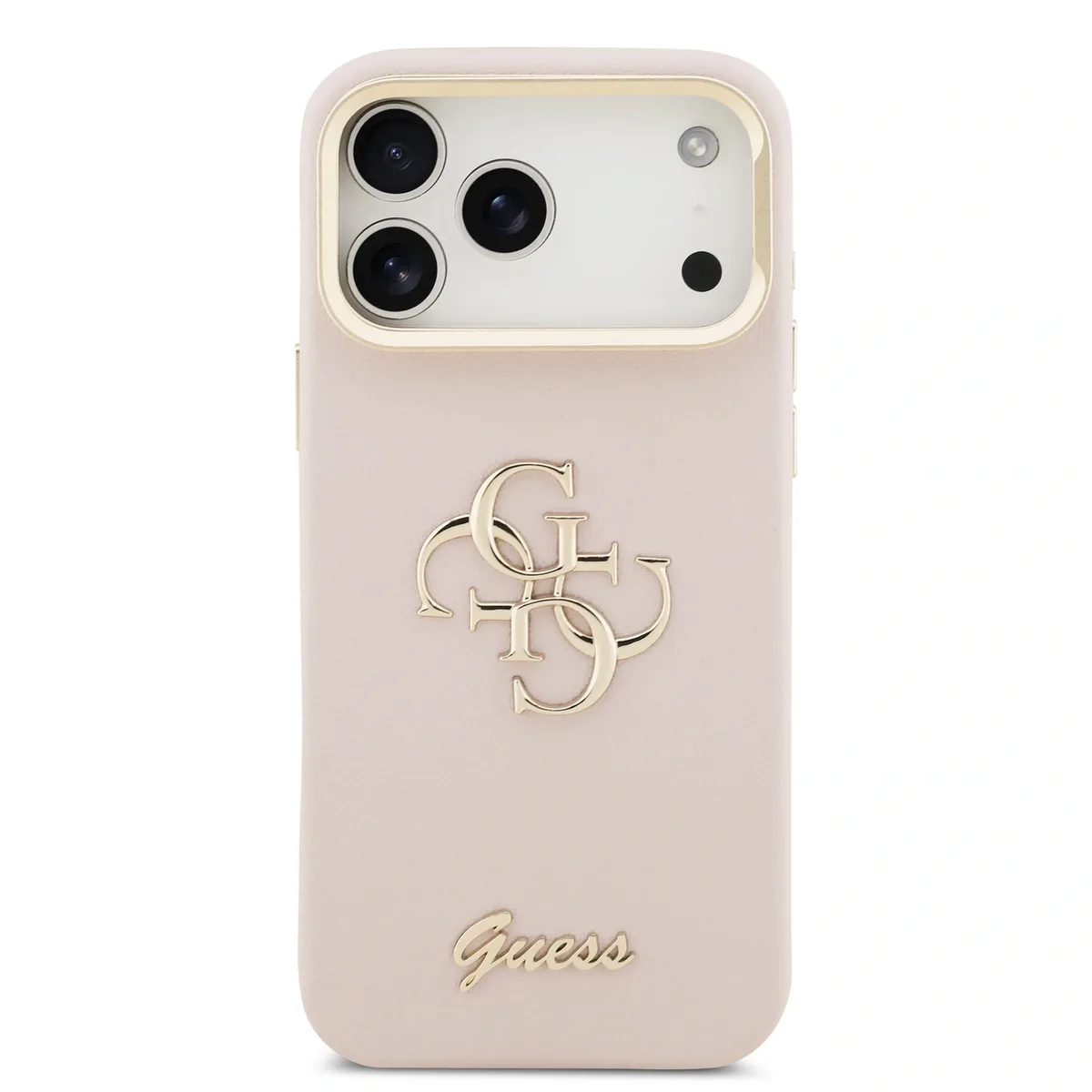 Guess 4G Logo hoesje met camerastand voor iPhone 17 Pro Max en iPhone 18 Pro Max - Roze von Guess – Produktfoto