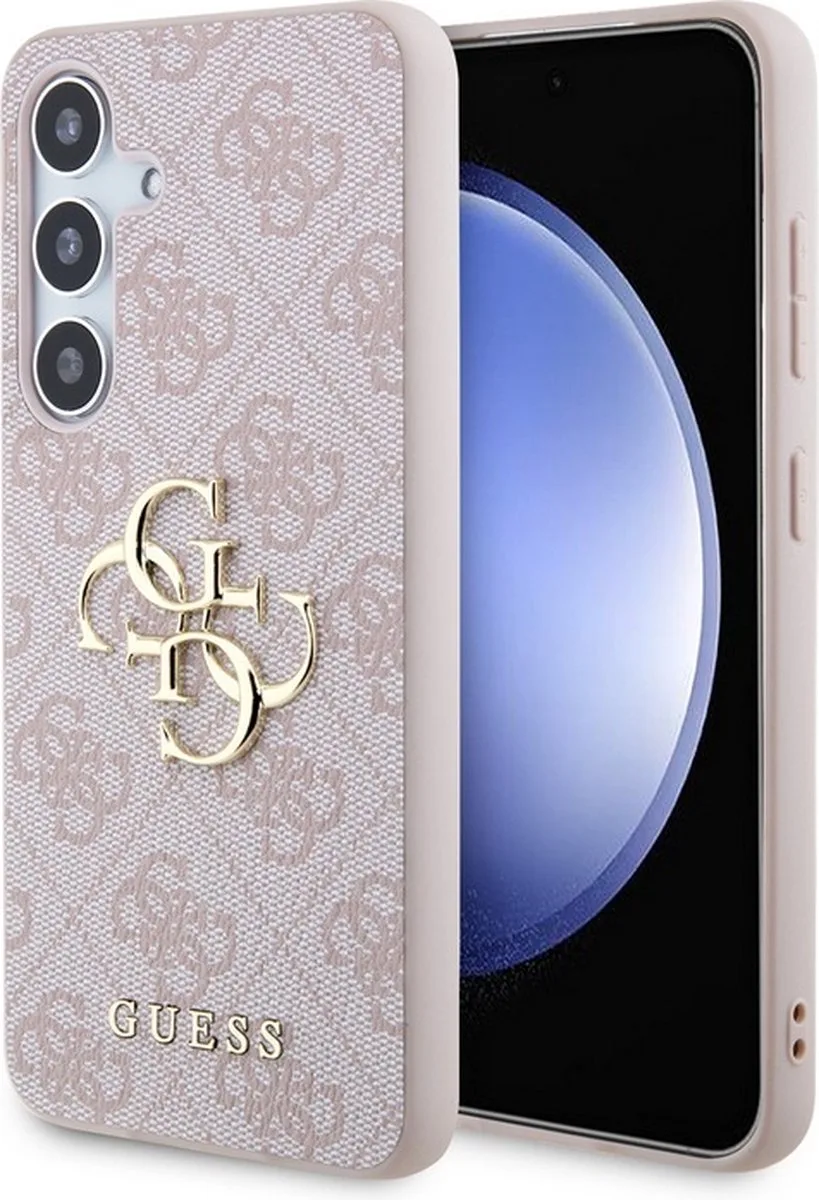 Guess 4G Metal Logo Back Case - Geschikt voor Samsung Galaxy S24 (S921) van Guess in Roze – productfoto