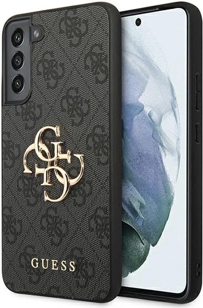 Guess 4G Metal Logo Back Case - Geschikt voor Samsung Galaxy S23+ (S916) van Guess in Grijs – productfoto