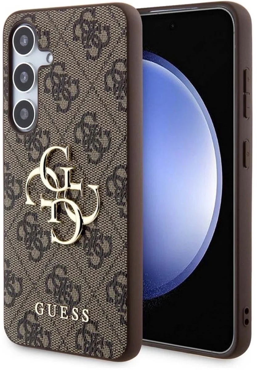 Guess 4G Metal Logo Back Case - Geschikt voor Samsung Galaxy S24 Plus (S926) de Guess en Marron – photo produit