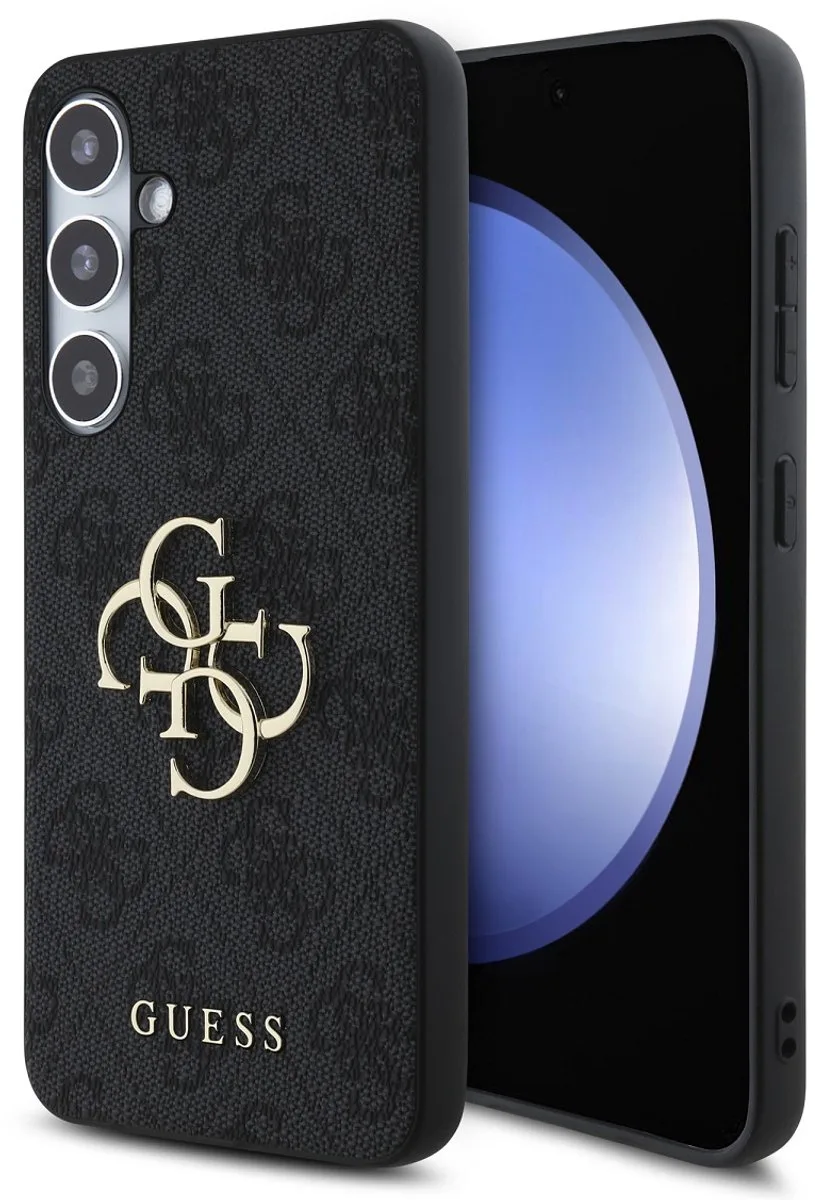 Guess 4G Metal Logo Back Case - Geschikt voor Samsung Galaxy S24 FE (Fan edition) van Guess in Grijs – productfoto