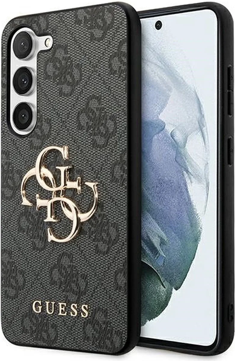 Guess 4G Metal Logo Back Case - Geschikt voor Samsung Galaxy S23 FE (S711) van Guess in Grijs – productfoto