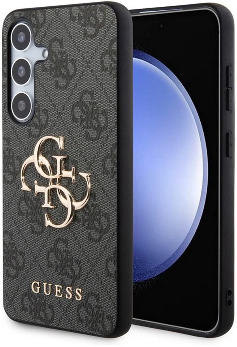 Guess 4G Metal Logo Back Case - Geschikt voor Samsung Galaxy S24 Plus (S926) de Guess en Gris – photo produit