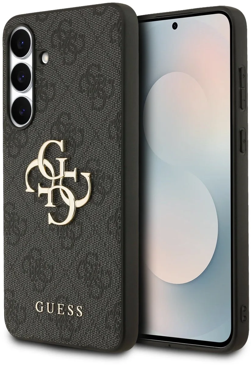 Guess 4G Metal Logo Back Case - voor Samsung Galaxy S25 FE von Guess in Grau – Produktfoto
