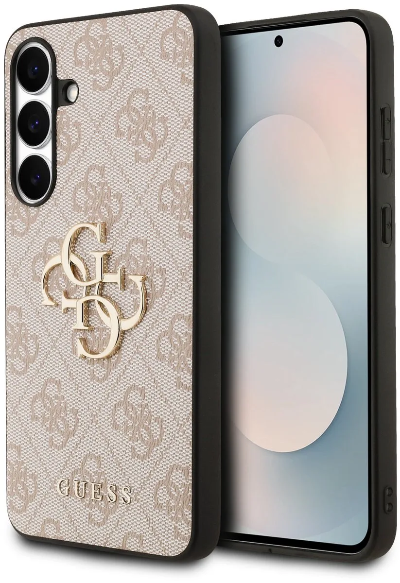 Guess 4G Metal Logo Back Case - voor Samsung Galaxy S25 FE fra Guess i Lyserød – produktbillede