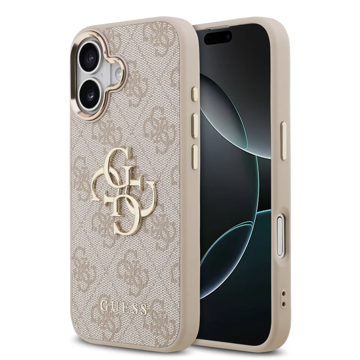 Guess 4G Metal Logo iPhone 17 hoesje - Roze de Guess – photo produit