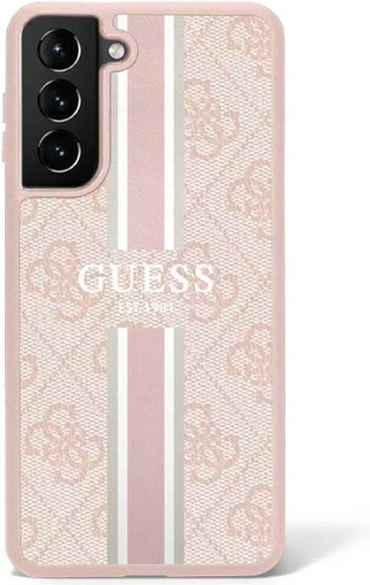 Guess 4G Printed Stripe Back Case geschikt voor Samsung Galaxy S23 Ultra (S918) de Guess en Rose – photo produit