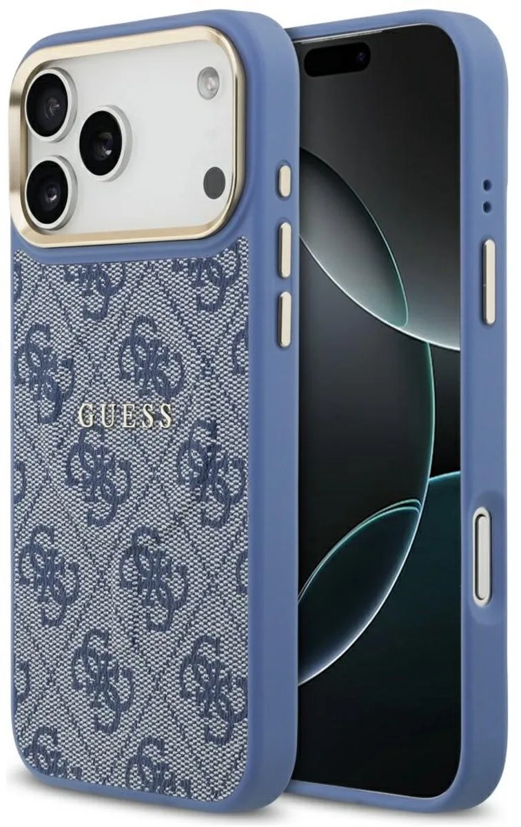 Guess 4G Pu Classic Logo Magsafe Hoesje Voor Iphone 17 Pro Max Cover van Guess in Zwart – productfoto