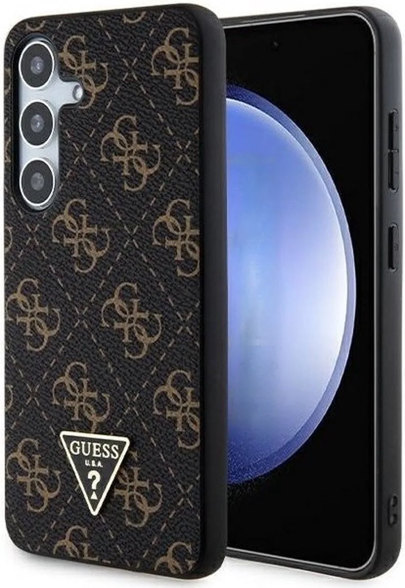 Guess 4G Triangle Logo Back Case - Geschikt voor Samsung Galaxy S24 (S921) de Guess en Noir – photo produit