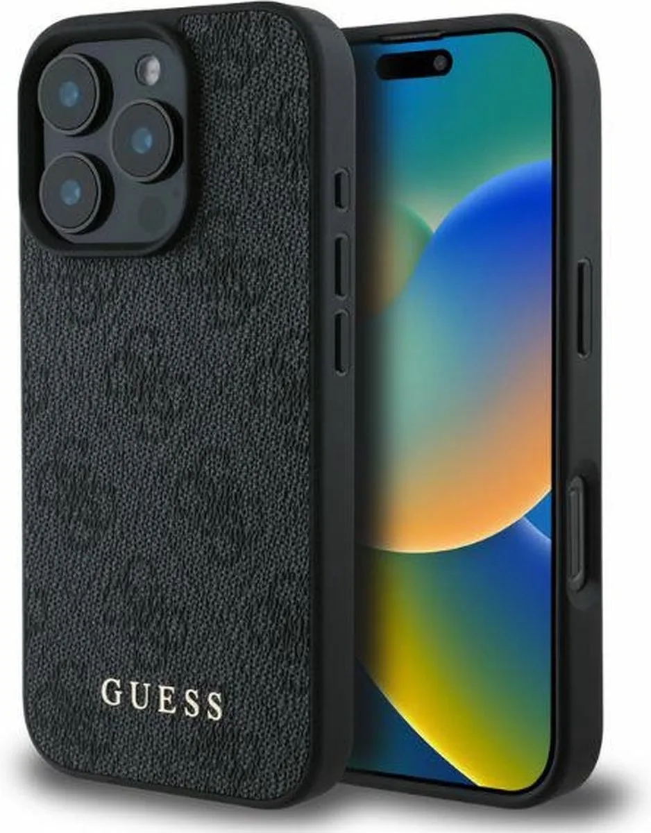 GUHCP16LG4GFGR iPhone 16 Pro 6,3" zwart/zwart hardcase 4G Classic fra Guess i Universeel – produktbillede