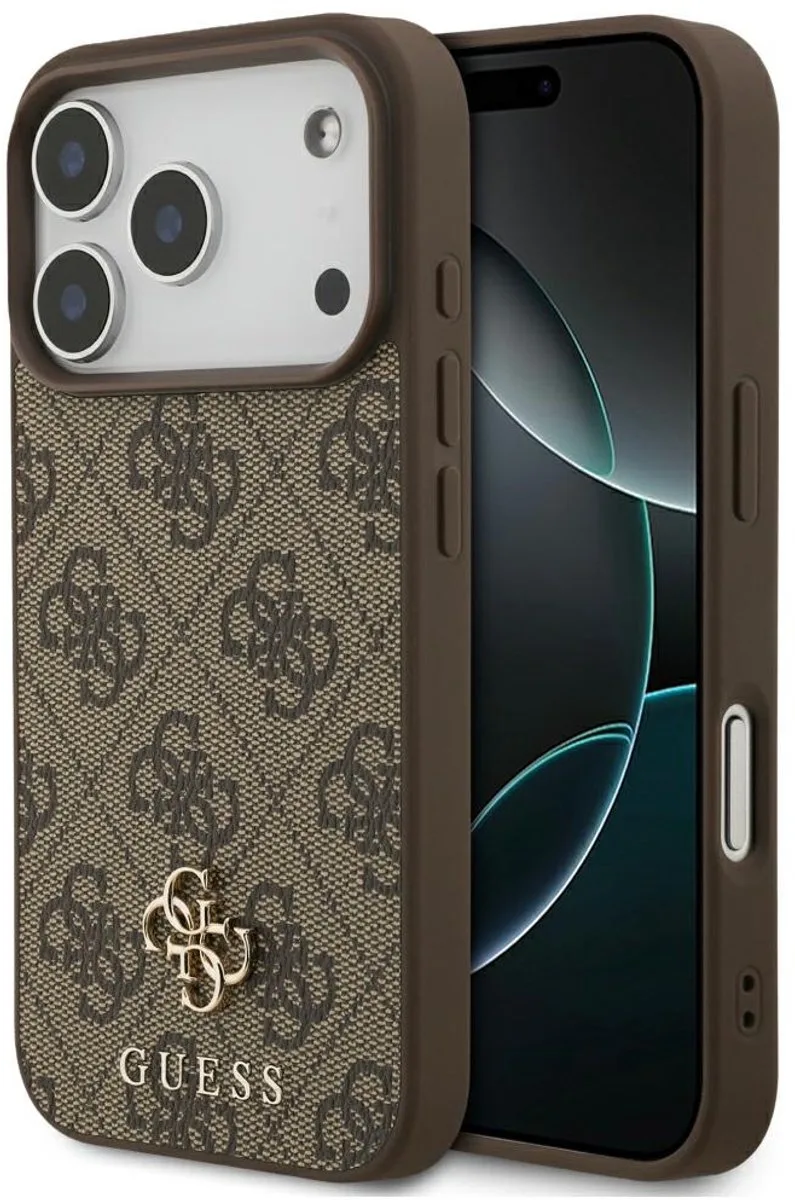 Hardcase 4G Small & Classic MagSafe (GUHMP18LP4SM4MW) - iPhone 18 Pro / iPhone 17 Pro - Brown van Guess in Bruin – productfoto