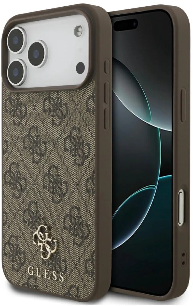 Hardcase 4G Small & Classic MagSafe (GUHMP18XP4SM4MW) - iPhone 18 Pro Max / iPhone 17 Pro Max - Brown van Guess in Bruin – productfoto