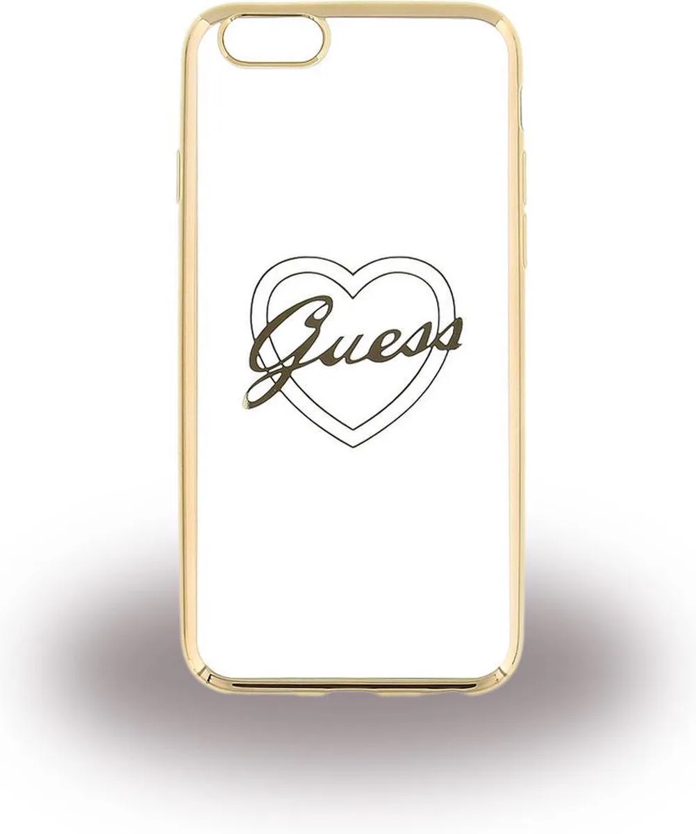Heart TPU Back Cover Apple iPhone 6 Plus/6s Plus van Guess in Goud – productfoto
