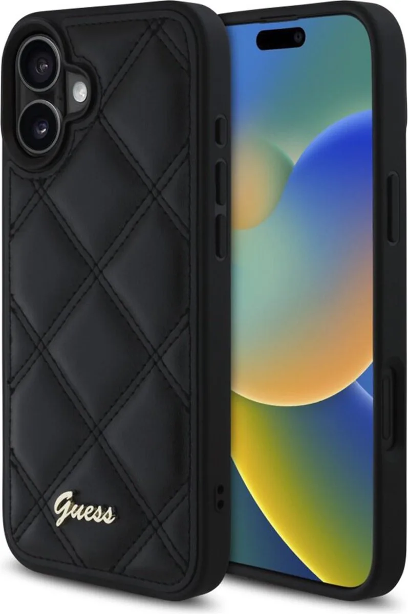 Hoesje geschikt voor Apple iPhone 16 Plus van Guess in Zwart – productfoto