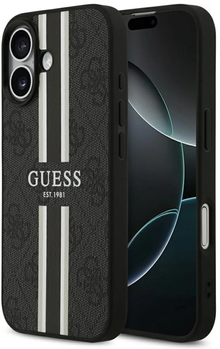 Hoesje geschikt voor Apple iPhone 17 van Guess in Zwart – productfoto