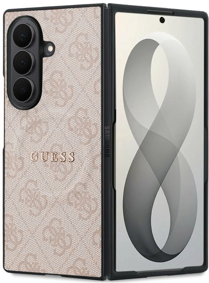 hoesje - geschikt voor Samsung Galaxy Z Fold8 Ultra - geschikt voor MagSafe - kunstleer de Guess en Rose – photo produit