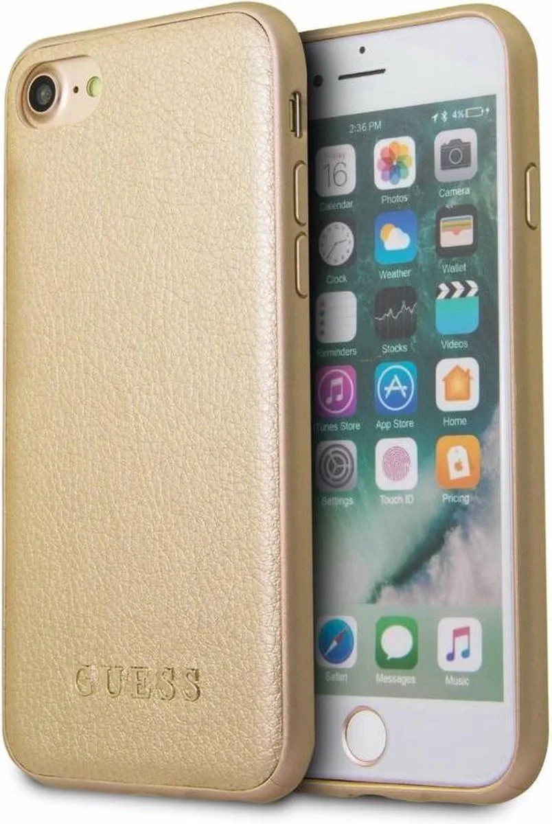 hoesje Guess voor iPhone 7-8 - Backcover de Guess en Or – photo produit