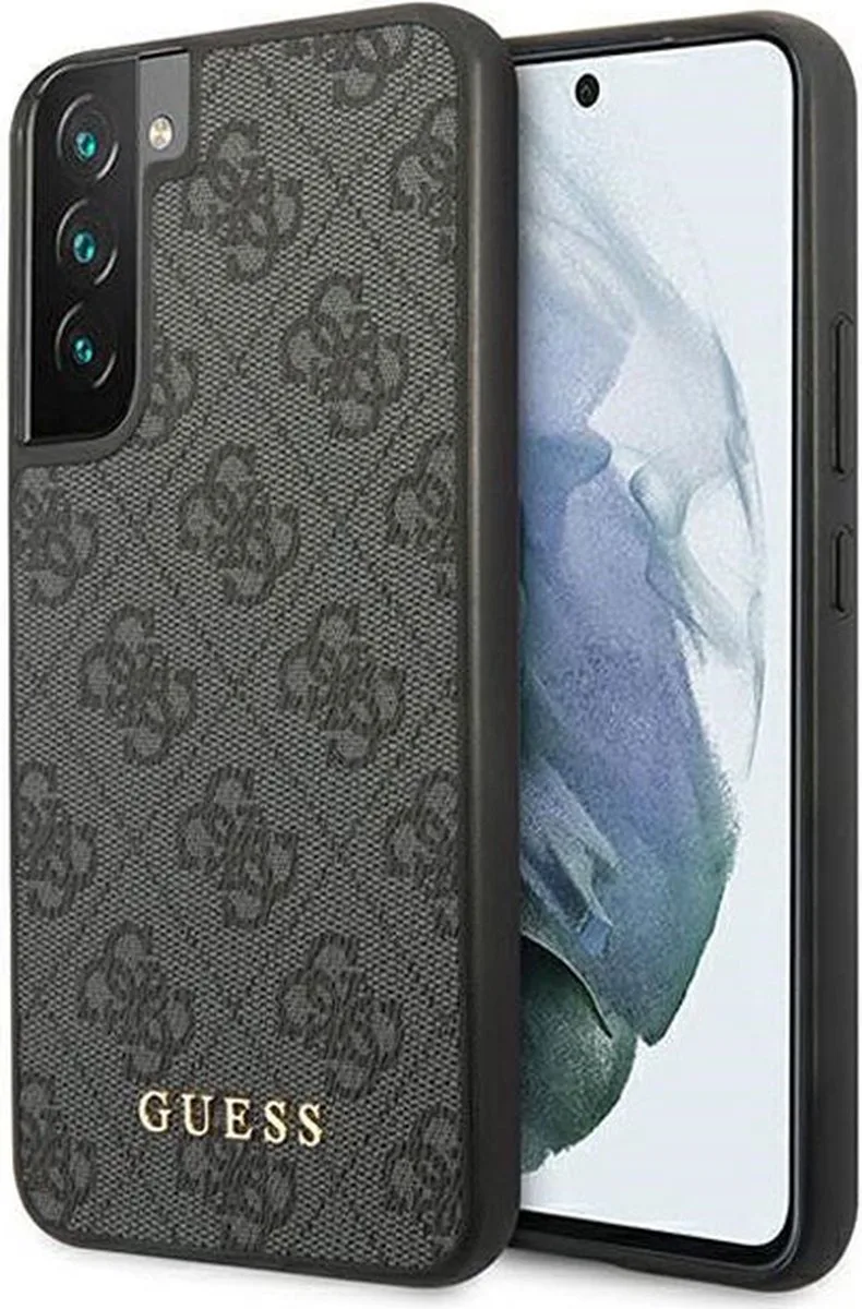 Hoesje Hard Case 4G Logo Metal Geschikt voor Samsung Galaxy S23 Plus de Guess en Noir – photo produit