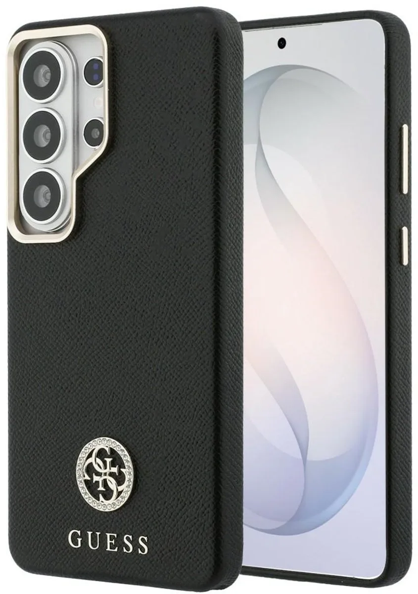 Hoesje Met Rond Logo En Strasssteentjes Voor Samsung Galaxy S26, Ultra Hoge Bescherming. von Guess in Transparent – Produktfoto