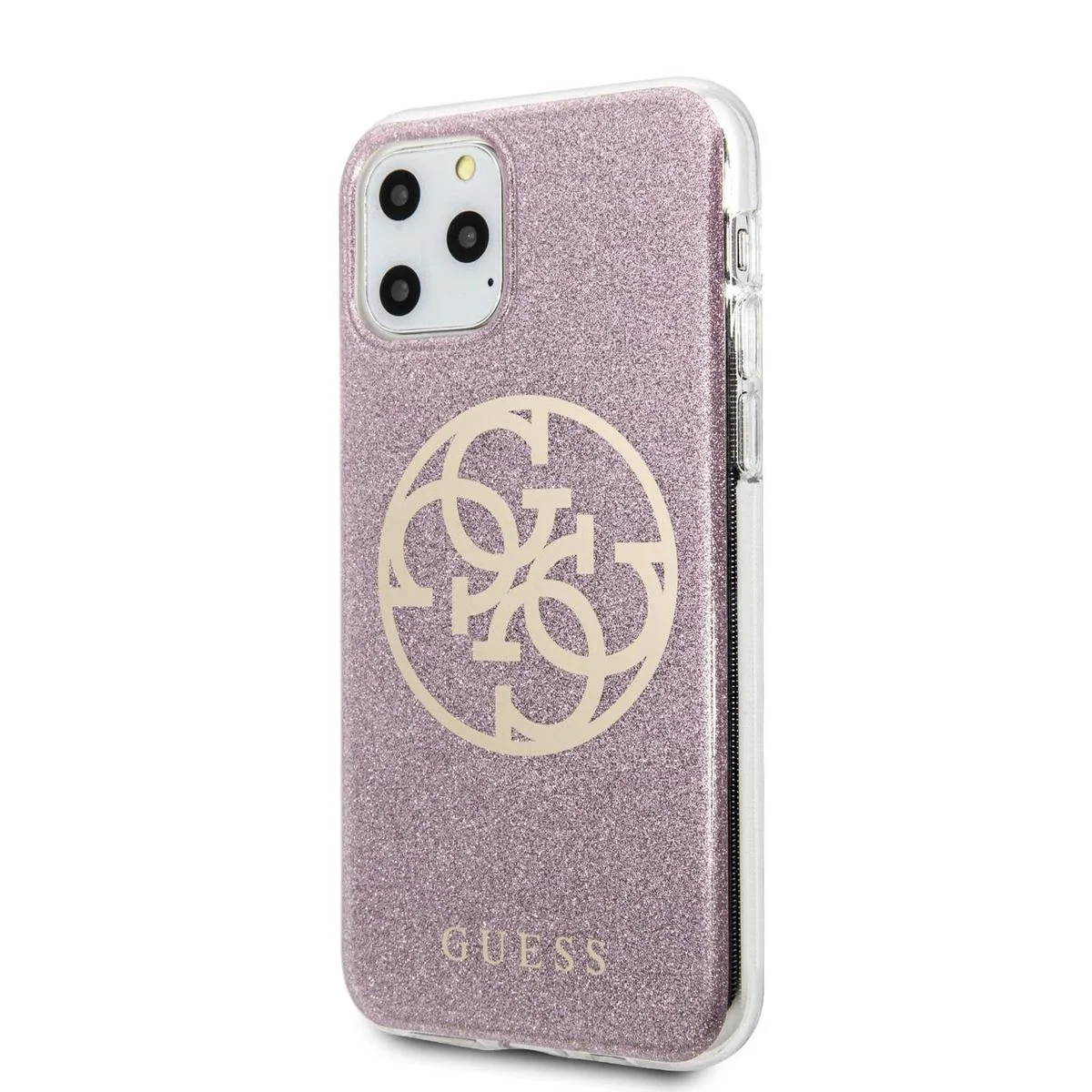 hoesje van Guess - Backcover - iPhone 11 Pro - GUHCN58PCUGLPI van Guess in Roze – productfoto