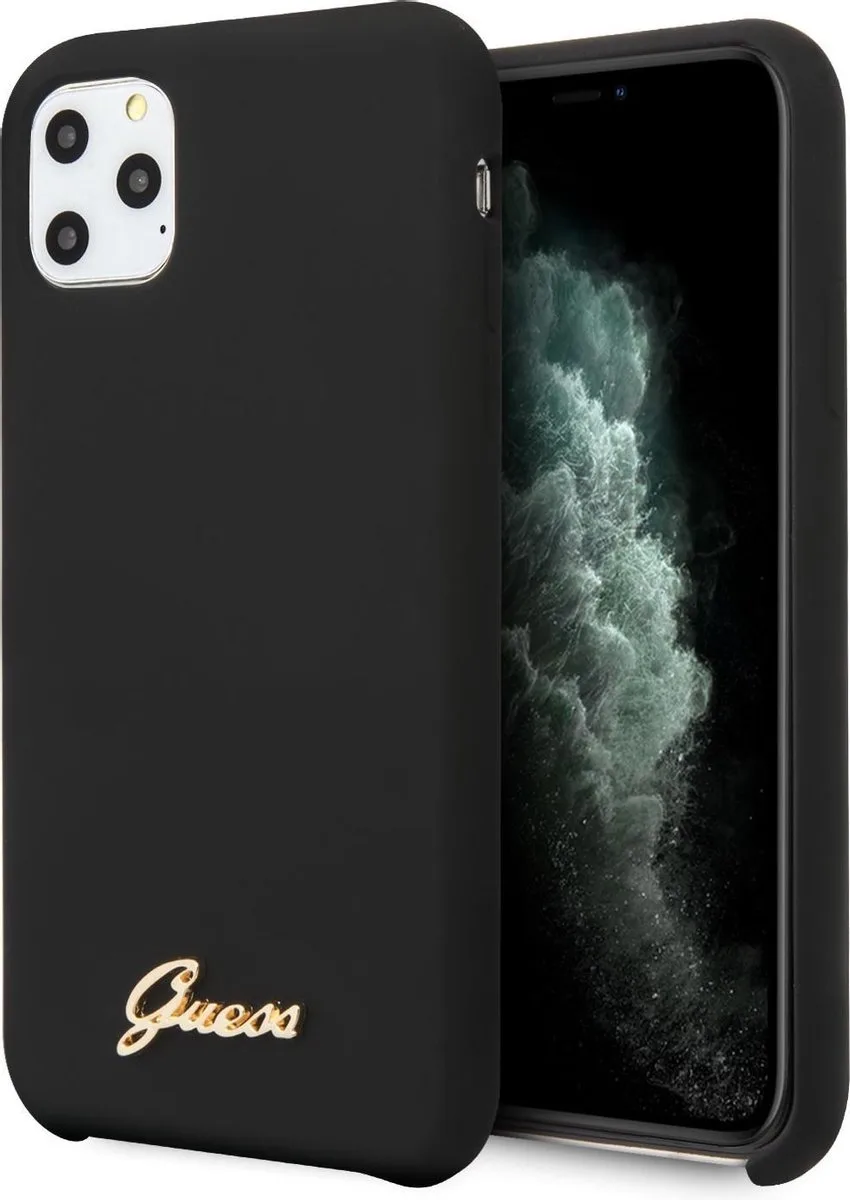hoesje van Guess - Backcover - iPhone 11 Pro Max - GUHCN65LSLMGBK de Guess en Or – photo produit