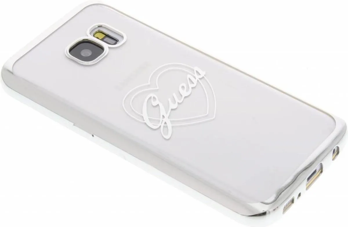 hoesje van Guess - Backcover - Signature Heart - Galaxy S7 - Modern de Guess en Argent – photo produit