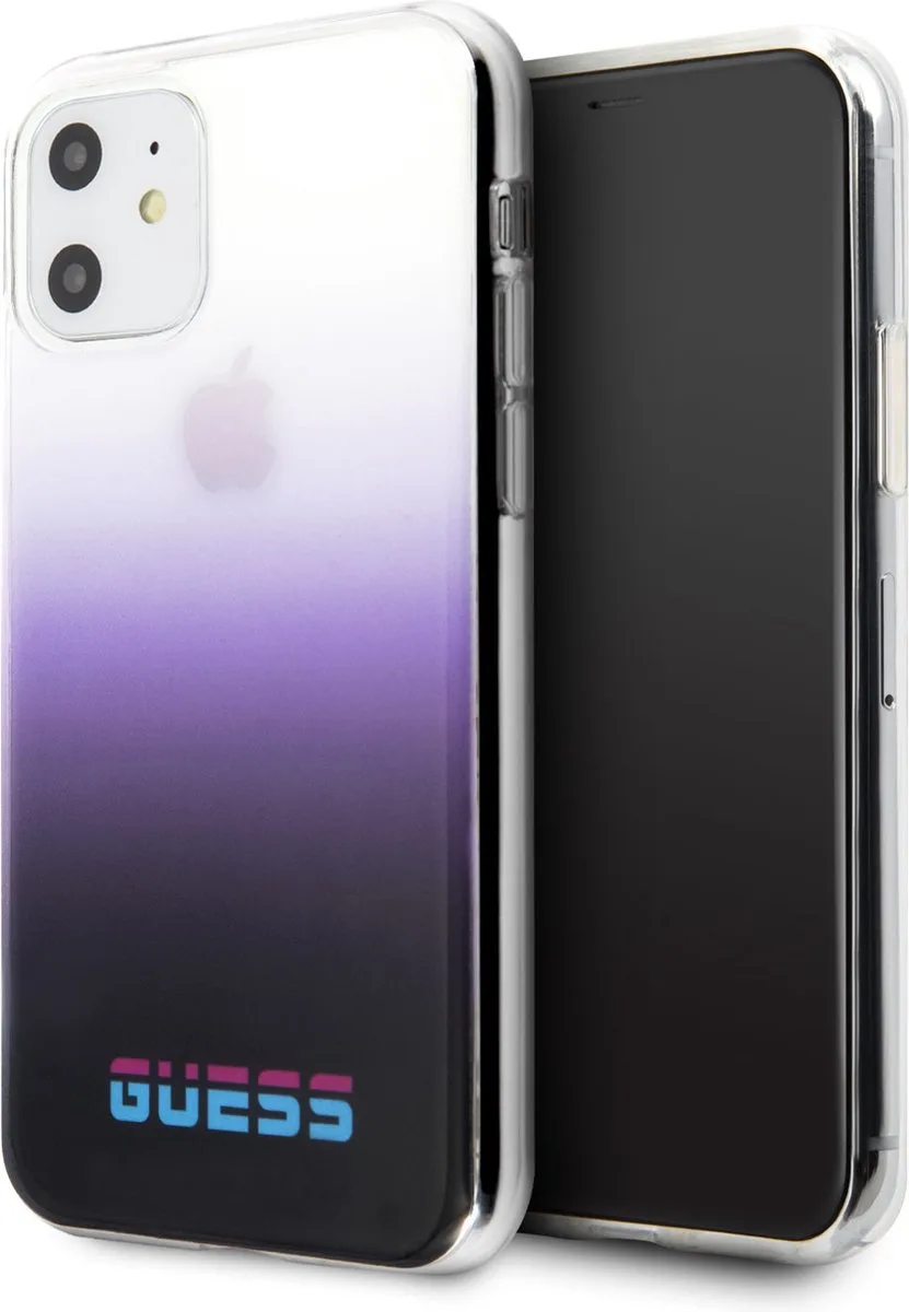 hoesje van Guess - iPhone 11 - Backcover - GUHCN61DGCPI - California de Guess en Violet – photo produit