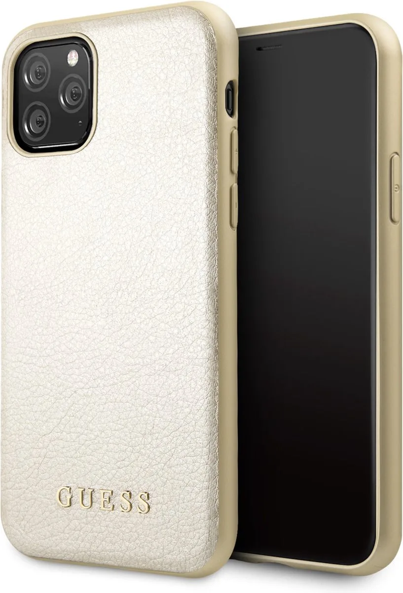 iPhone 11 Pro Backcase hoesje von Guess in Gold – Produktfoto