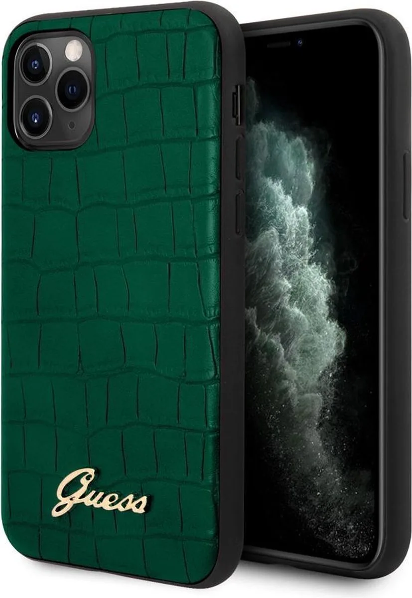 iPhone 11 Pro Backcase hoesje de Guess en Vert – photo produit