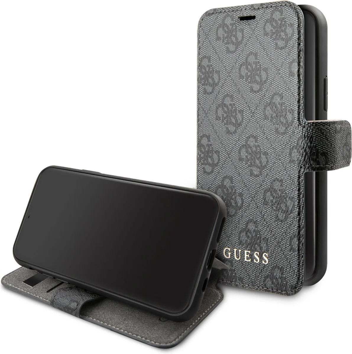 iPhone 11 Pro Bookcase hoesje de Guess en Gris – photo produit