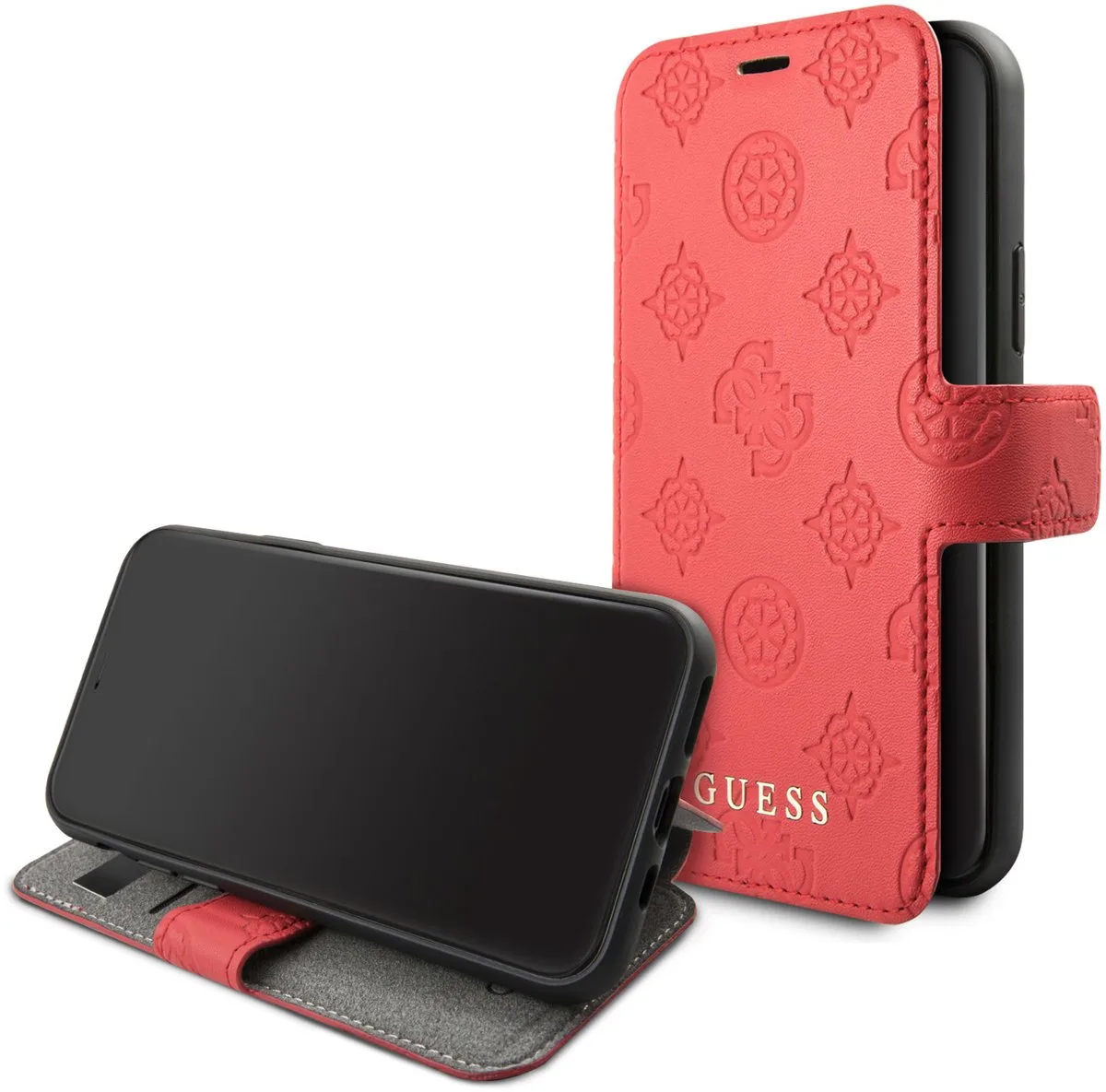 iPhone 11 Pro Bookcase hoesje de Guess en Rouge – photo produit