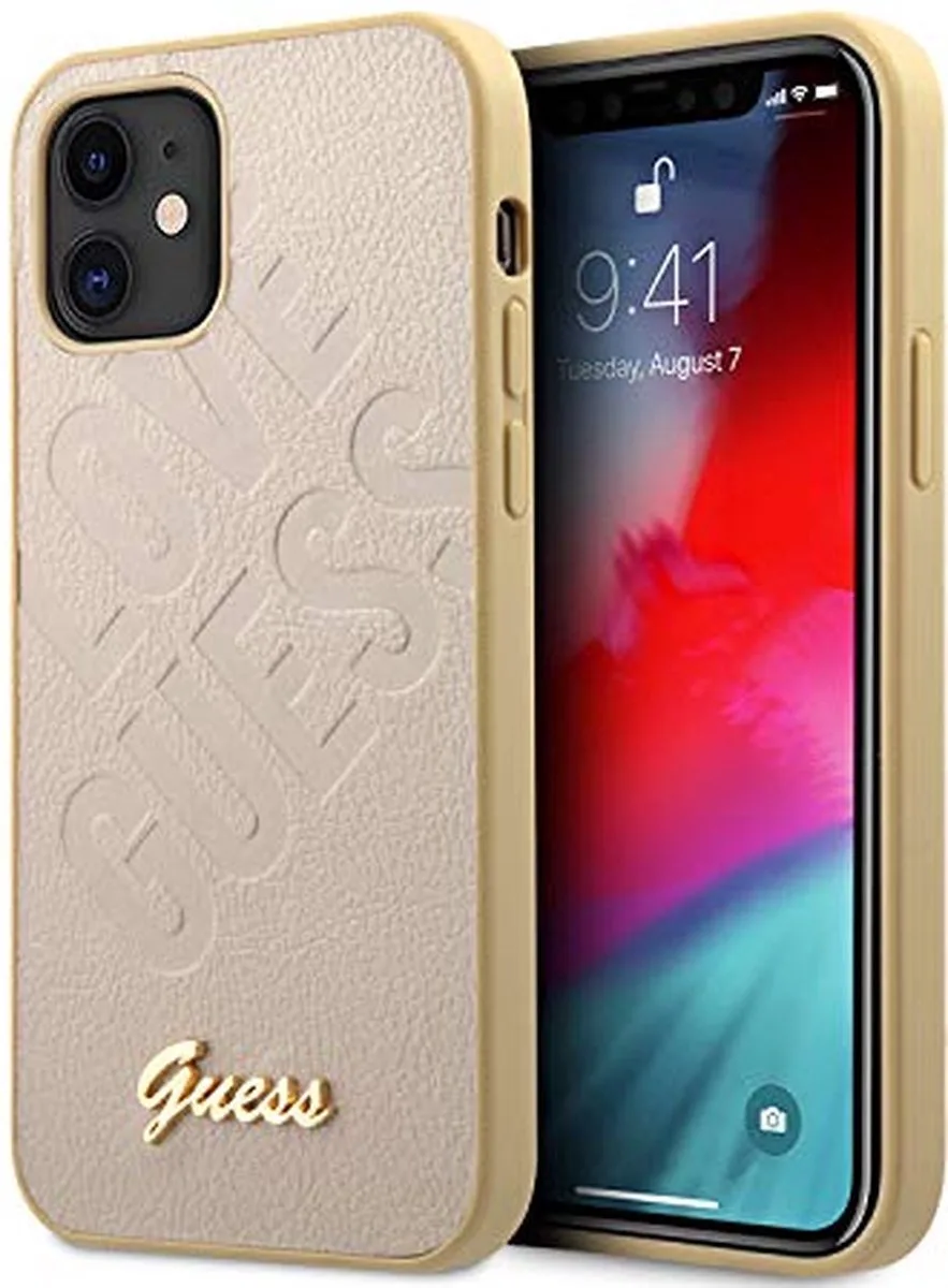 iPhone 12 Mini Backcase hoesje de Guess en Or – photo produit