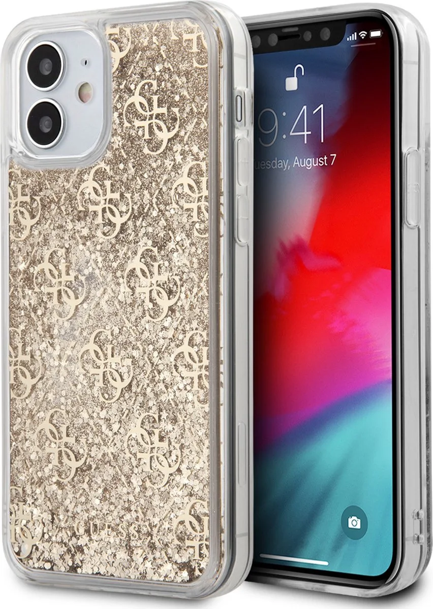 iPhone 12 Mini Backcase hoesje de Guess en Or – photo produit