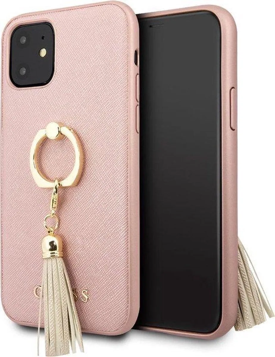 iPhone 12 mini Backcase hoesje de Guess en Rose – photo produit
