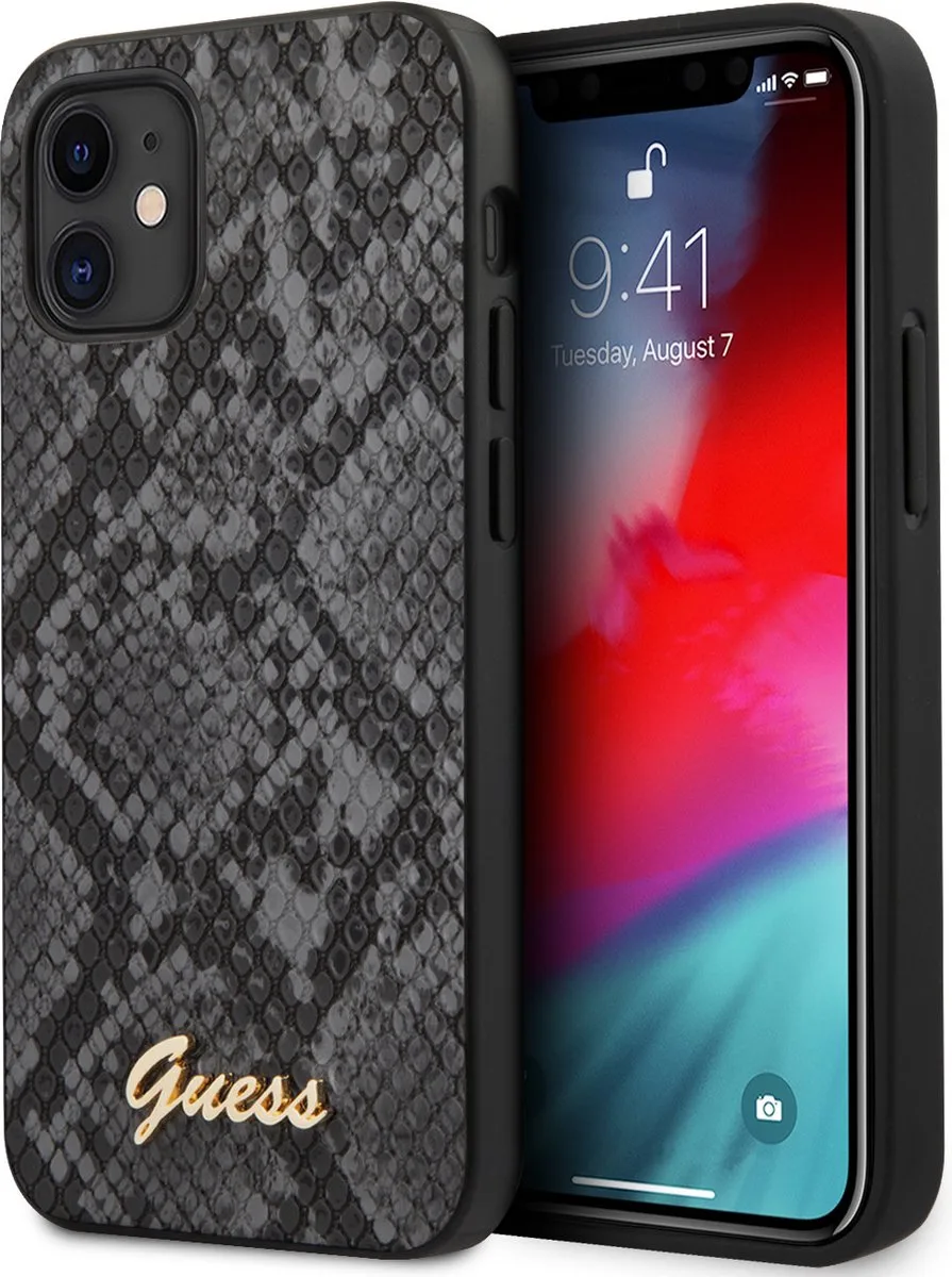 iPhone 12 Mini Backcase hoesje de Guess en Noir – photo produit