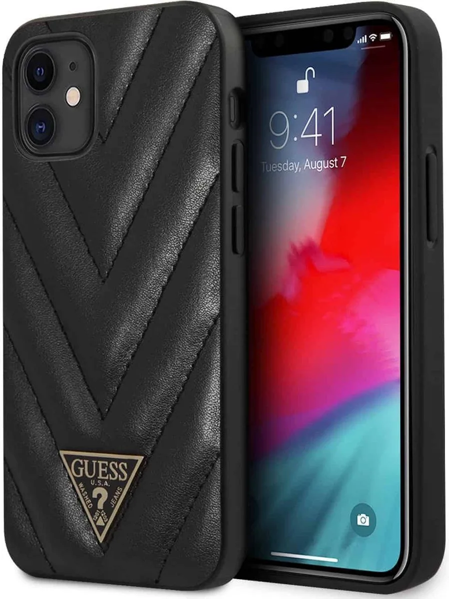 iPhone 12 Mini Backcase hoesje de Guess en Noir – photo produit
