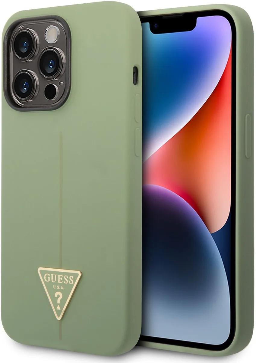 iPhone 14 Pro Backcover hoesje - Groen von Guess – Produktfoto