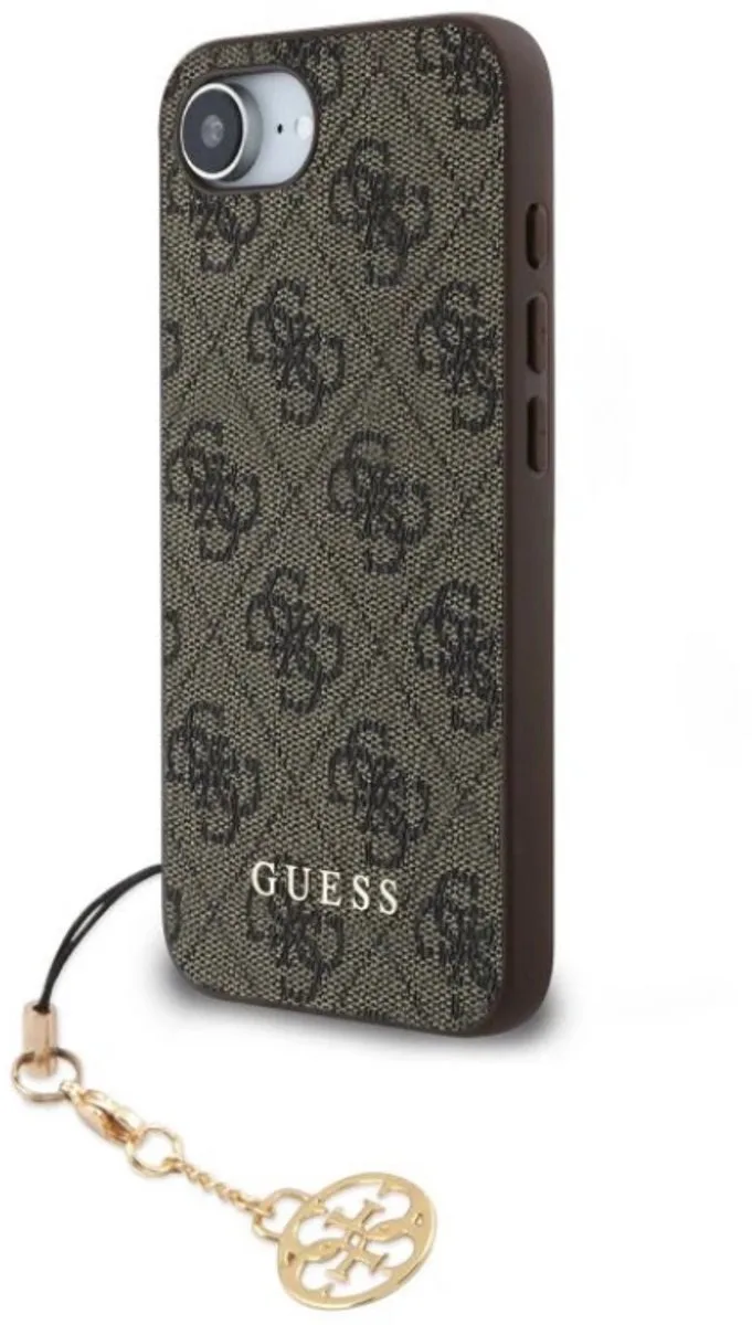 iPhone 16e/17e Charm Case - Brown van Guess in Bruin – productfoto