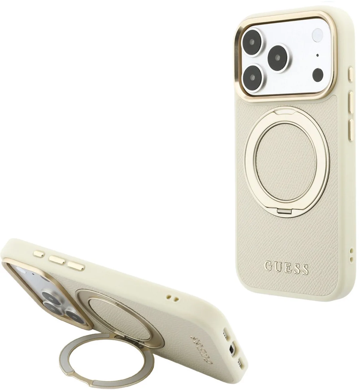 iPhone 18 Pro Hoesje - Backcover von Guess in Beige – Produktfoto