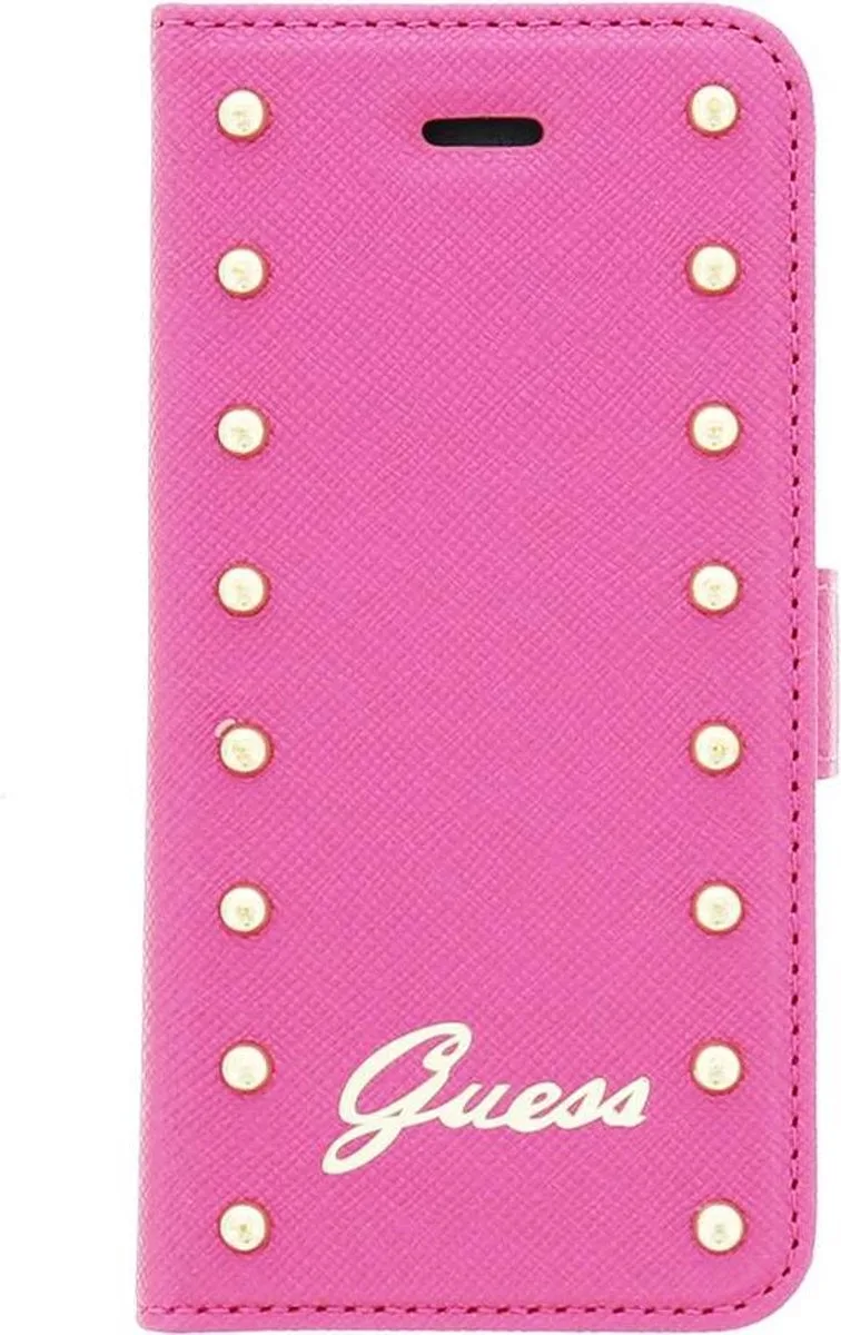 iPhone 5 / 5S Folio Case Studded Collection von Guess in Rosa – Produktfoto