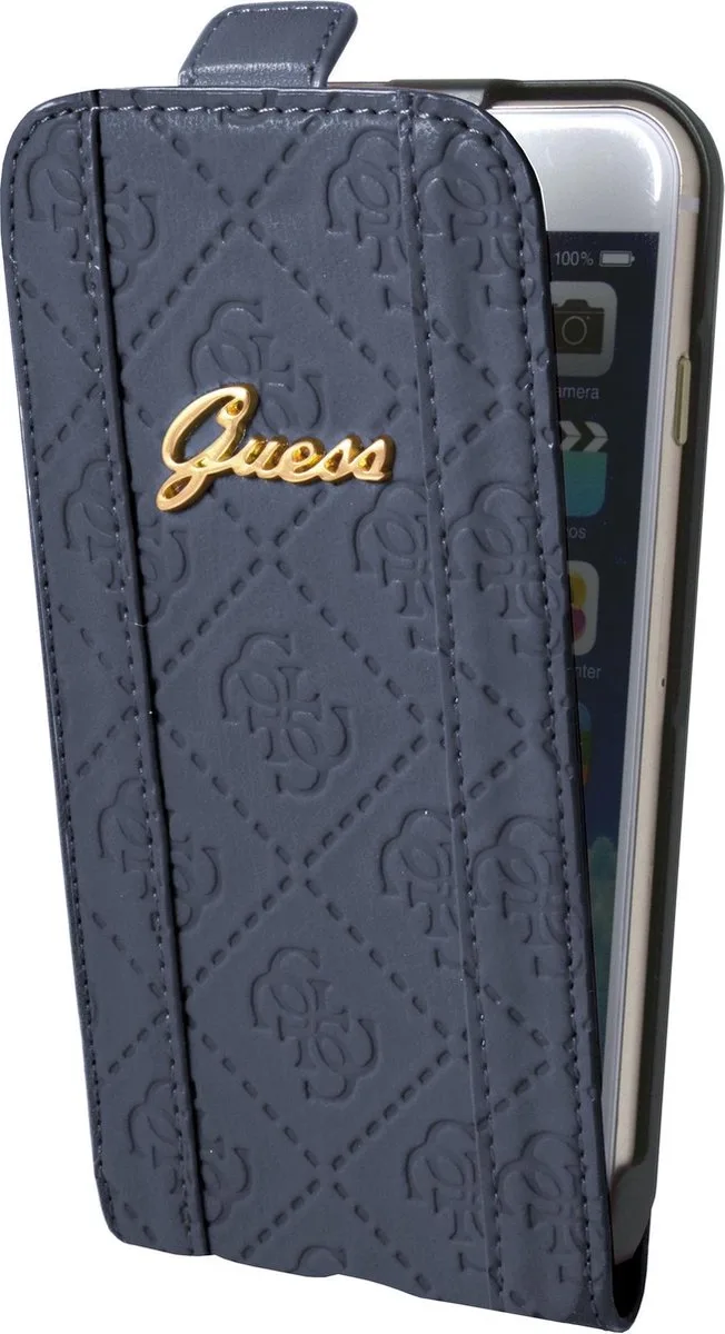 iPhone 6 Plus Scarlett Flap Case - Blueberry van Guess in Blauw – productfoto