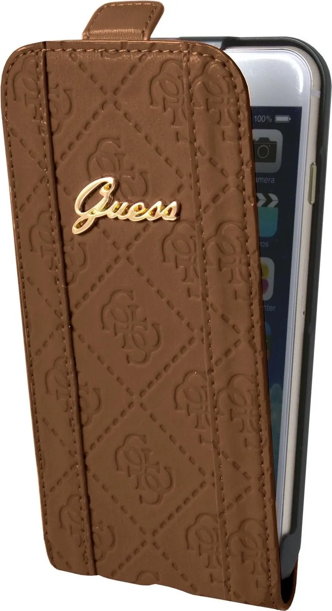 iPhone 6 Plus Scarlett Flap Case - Cognac von Guess in Braun – Produktfoto