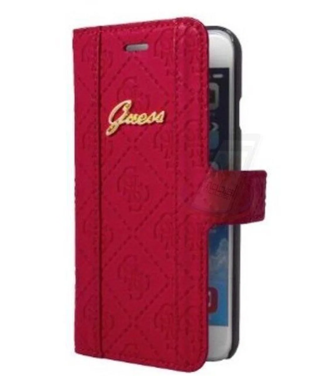 iPhone 6 Plus Scarlett Folio Case - Lipstick von Guess in Rosa – Produktfoto