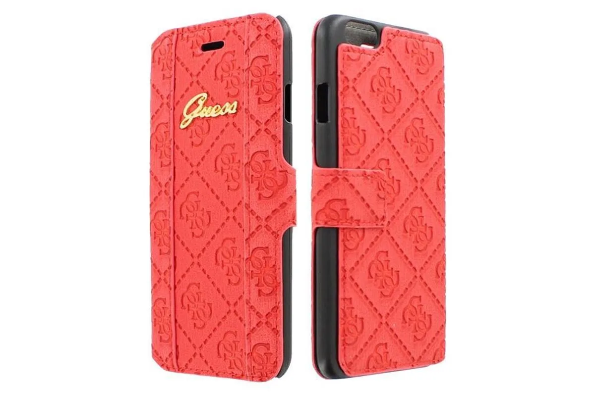 iPhone 6 Scarlett Folio Case - Lipstick von Guess in Rosa – Produktfoto
