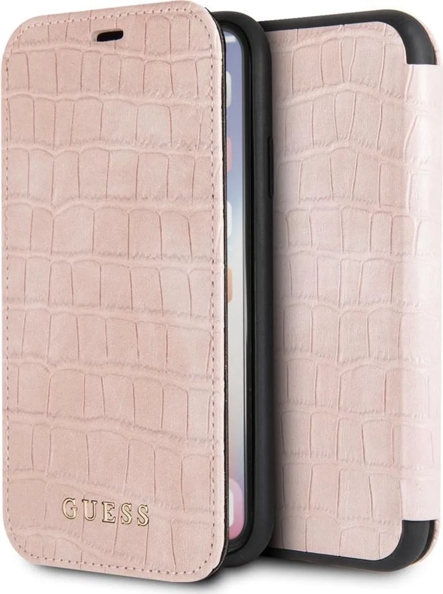 iPhone Xs/X Bookcase hoesje fra Guess i Lyserød – produktbillede