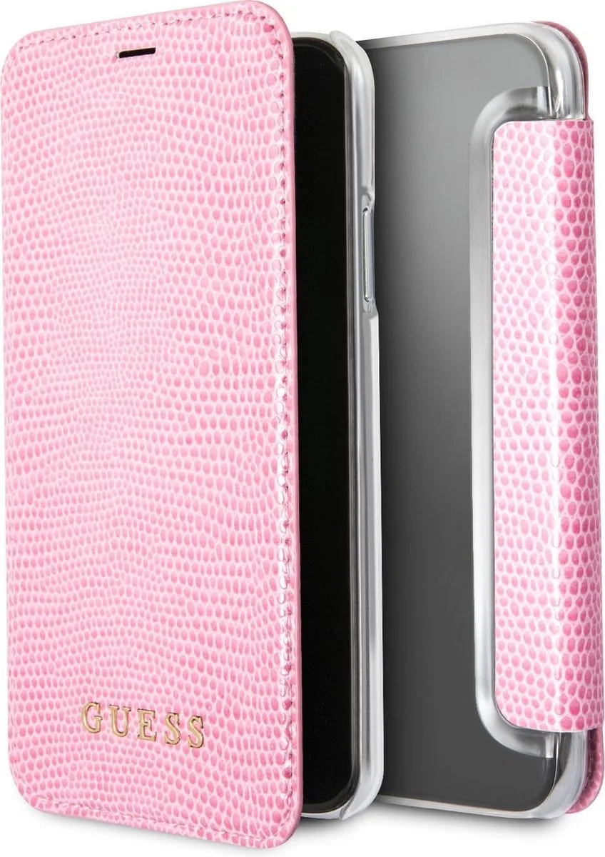 iPhone Xs/X hoesje von Guess in Rosa – Produktfoto