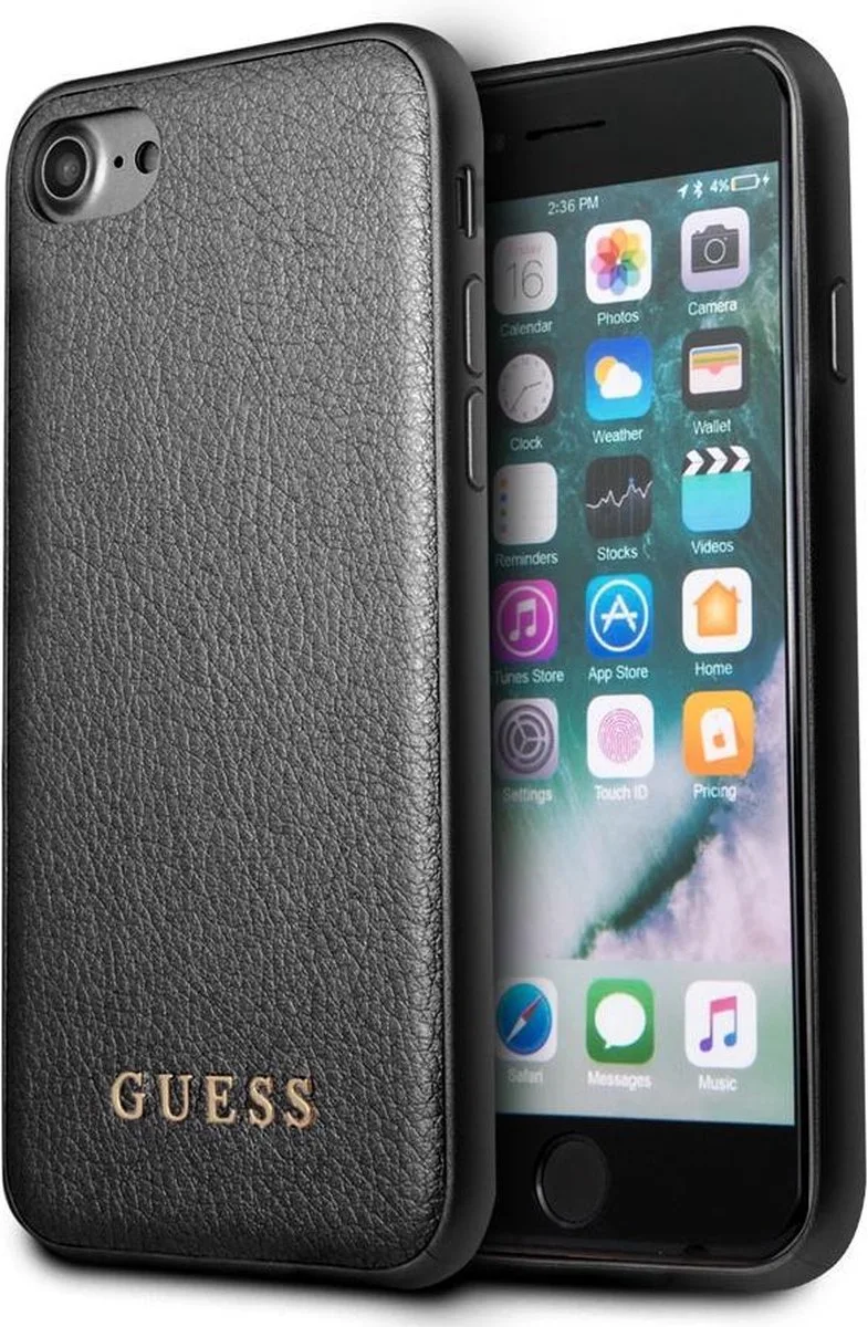 Iridescent Back Case - Geschikt voor Apple iPhone 7 (4.7") van Guess in Zwart – productfoto